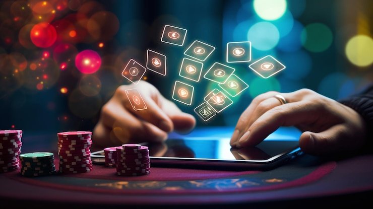 Tampilan meja blackjack langsung di aplikasi pandawin untuk ponsel